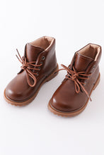 Load image into Gallery viewer, Brown lace up bootie