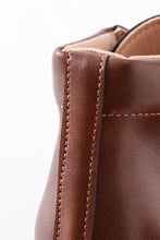 Load image into Gallery viewer, Brown lace up bootie