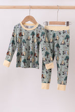 Load image into Gallery viewer, Green character bamboo pants set