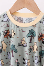 Load image into Gallery viewer, Green character bamboo pants set