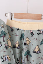 Load image into Gallery viewer, Green character bamboo pants set