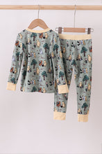 Load image into Gallery viewer, Green character bamboo pants set