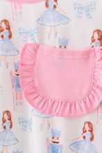 Load image into Gallery viewer, Pink bow nutcracker pants set