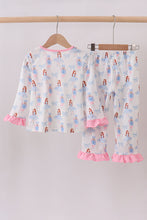 Load image into Gallery viewer, Pink bow nutcracker pants set