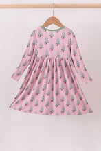 Load image into Gallery viewer, Pink christmas tree bamboo dress