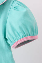 Load image into Gallery viewer, Green christmas tree embroidery bloomer set