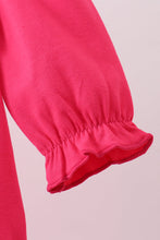 Load image into Gallery viewer, Pink bear embroidery bow bubble