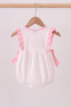 Load image into Gallery viewer, Pink alpaca embroidery ruffle bubble