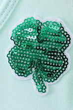 Load image into Gallery viewer, Mint clover sequin ruffle tiered dress