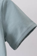 Load image into Gallery viewer, Blue bunny embroidery top