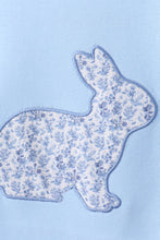 Load image into Gallery viewer, Blue bunny applique ruffle shorts set