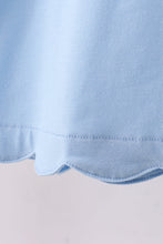 Load image into Gallery viewer, Blue bunny applique ruffle dress