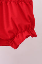 Load image into Gallery viewer, Baseball applique ruffle gingham bloomer set