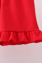 Load image into Gallery viewer, Baseball applique ruffle gingham shorts set