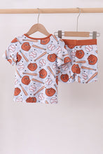 Load image into Gallery viewer, Baseball bamboo pajama set