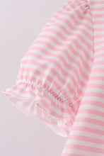 Load image into Gallery viewer, Pink character french knot ruffle shorts set