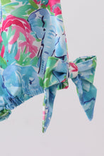 Load image into Gallery viewer, Green tropical garden bow bubble