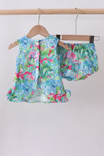 Load image into Gallery viewer, Green tropical garden bow bloomer set