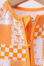 Load image into Gallery viewer, Tennessee floral checkered long sleeve bamboo romper