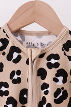 Load image into Gallery viewer, Leopard bamboo romper