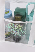 Load image into Gallery viewer, White clear waterproof beach travel bag