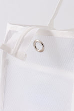 Load image into Gallery viewer, White clear waterproof beach travel bag