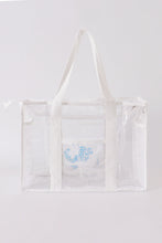 Load image into Gallery viewer, White clear waterproof beach travel bag