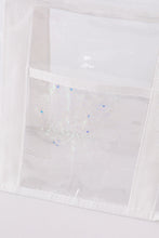 Load image into Gallery viewer, White clear waterproof beach travel bag