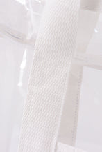 Load image into Gallery viewer, White clear waterproof beach travel bag