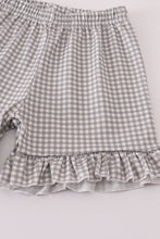 Load image into Gallery viewer, Alabama elephant french knot ruffle shorts set