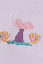 Load image into Gallery viewer, White mermaid embroidery cover up mom & me
