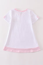 Load image into Gallery viewer, White mermaid embroidery cover up mom & me