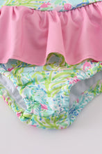 Load image into Gallery viewer, Meadow breeze print girl one-piece swimsuit