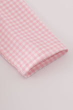 Load image into Gallery viewer, Pink floral pumpkin embroidery ruffle bubble