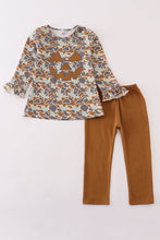 Load image into Gallery viewer, Halloween camouflage applique pants set
