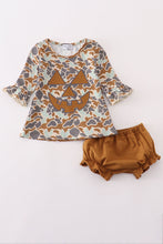 Load image into Gallery viewer, Halloween camouflage applique bloomer set