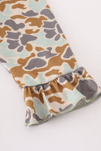 Load image into Gallery viewer, Halloween camouflage applique ruffle dress