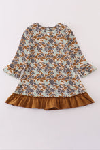 Load image into Gallery viewer, Halloween camouflage applique ruffle dress