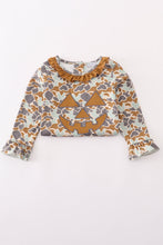 Load image into Gallery viewer, Halloween camouflage applique ruffle dress