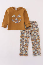 Load image into Gallery viewer, Halloween camouflage applique pants set