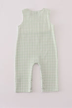 Load image into Gallery viewer, Sage turkey embroidery gingham jonjon