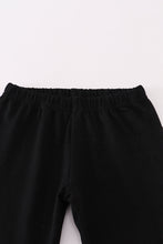 Load image into Gallery viewer, Purple Halloween dot witch embroidery pants set