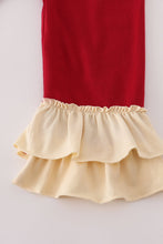 Load image into Gallery viewer, Wheat embridery ruffle pants set