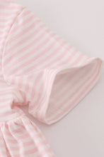 Load image into Gallery viewer, Scarecrow embroidery stripe dress