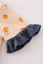 Load image into Gallery viewer, Khaki print ruffle pajamas set