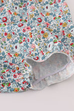 Load image into Gallery viewer, Blue meadow charm lace ruffle bubble