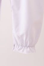 Load image into Gallery viewer, White wreath smocked romper