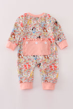 Load image into Gallery viewer, Princess floral print romper
