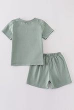 Load image into Gallery viewer, Sage sand dollar embroidery boy set