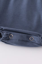 Load image into Gallery viewer, Blue he is risen embroidery boy bubble